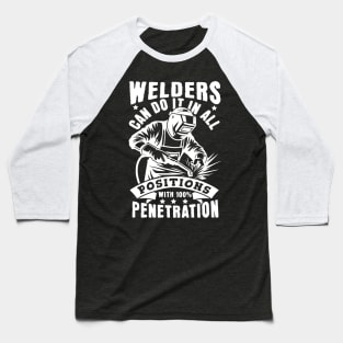 Welding Retro Vintage Funny Welder Quotes Baseball T-Shirt